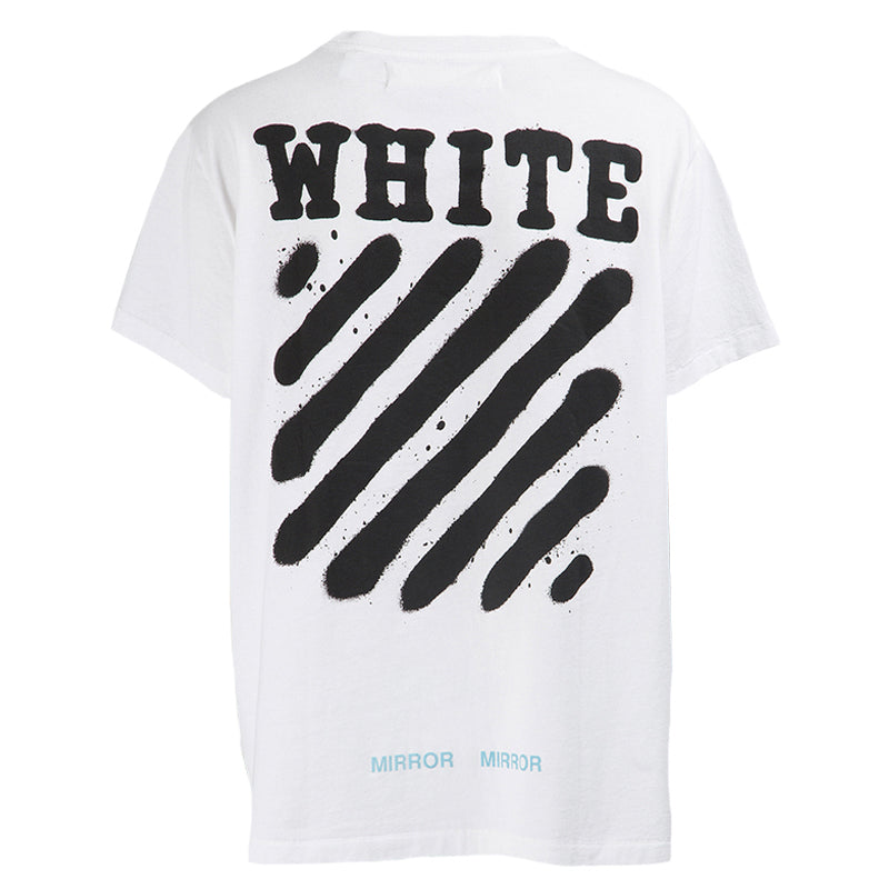 Off-White Diag Spray S/S Tee OMAA002S171850130110-WH