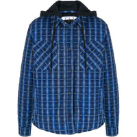 Off-White Mens Hoodie Jacket Long Sleeve Plaid OMEA236F20FAB001