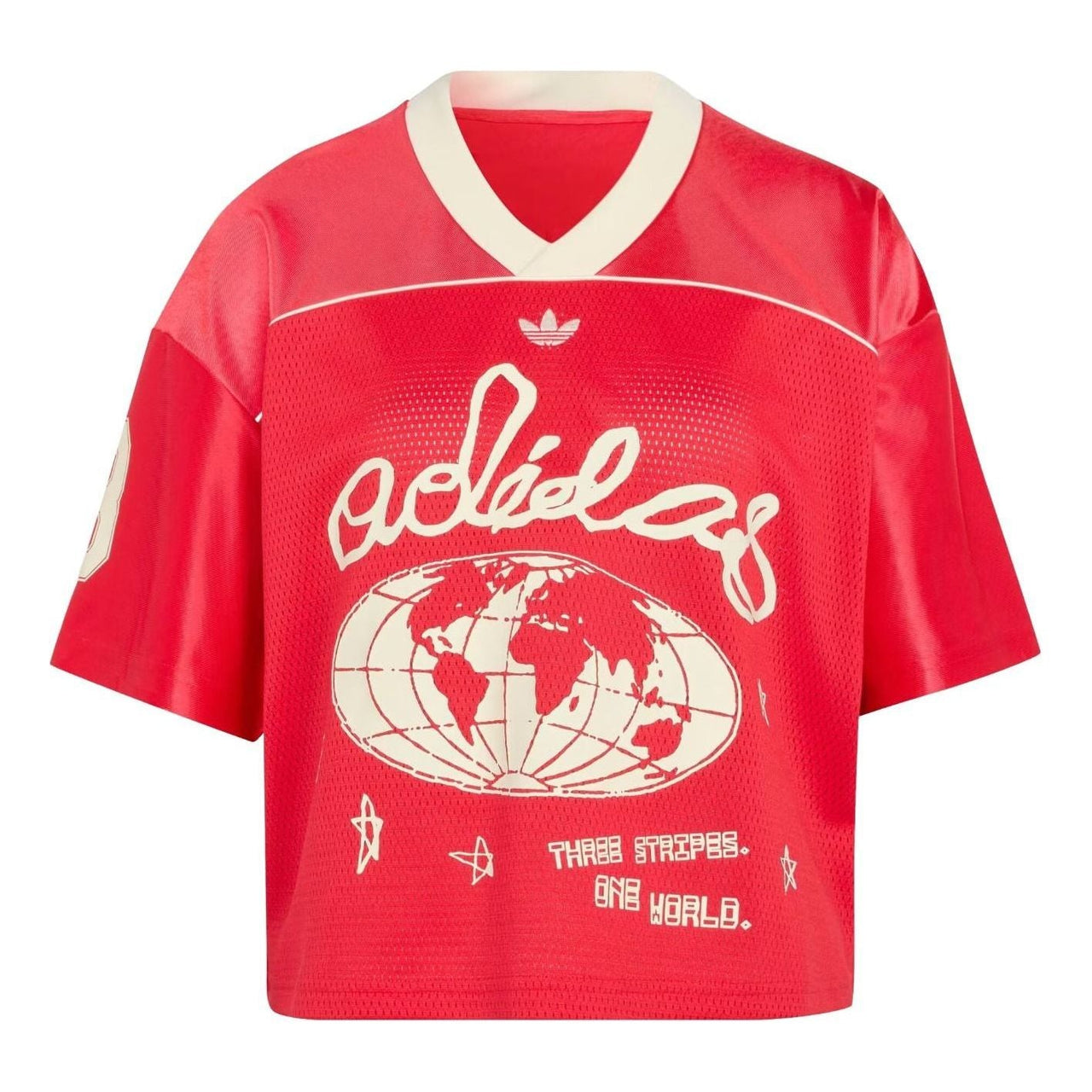 (WMNS) adidas Cropped Scoccer Jersey 'Pure Ruby' KU9202