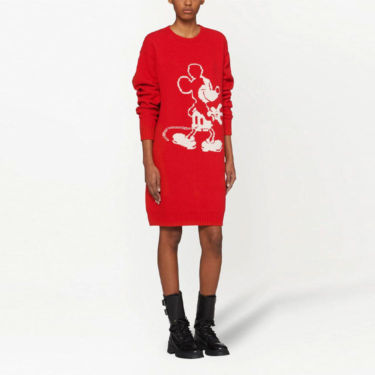 MIU MIU x Disney Long-Sleeved Dresses Women's Red