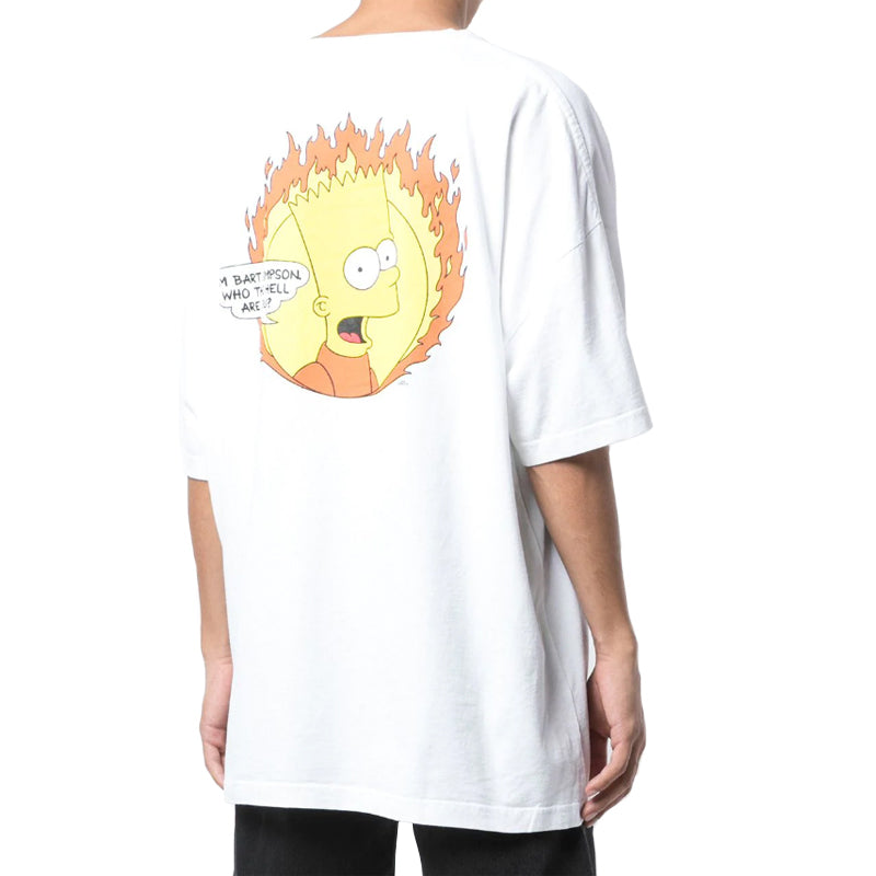 Off-White Flamed Bart Mega Over Tee OW066-350188-WH