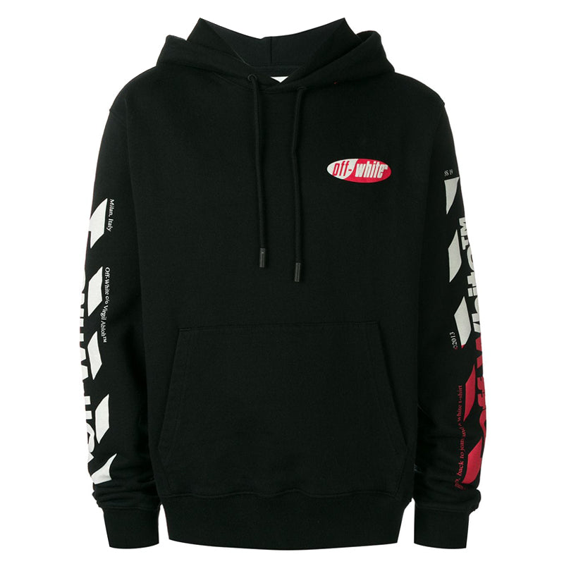 Off-White Diagonal Split Logo Hoodie /Multicolor OWKC034-1020