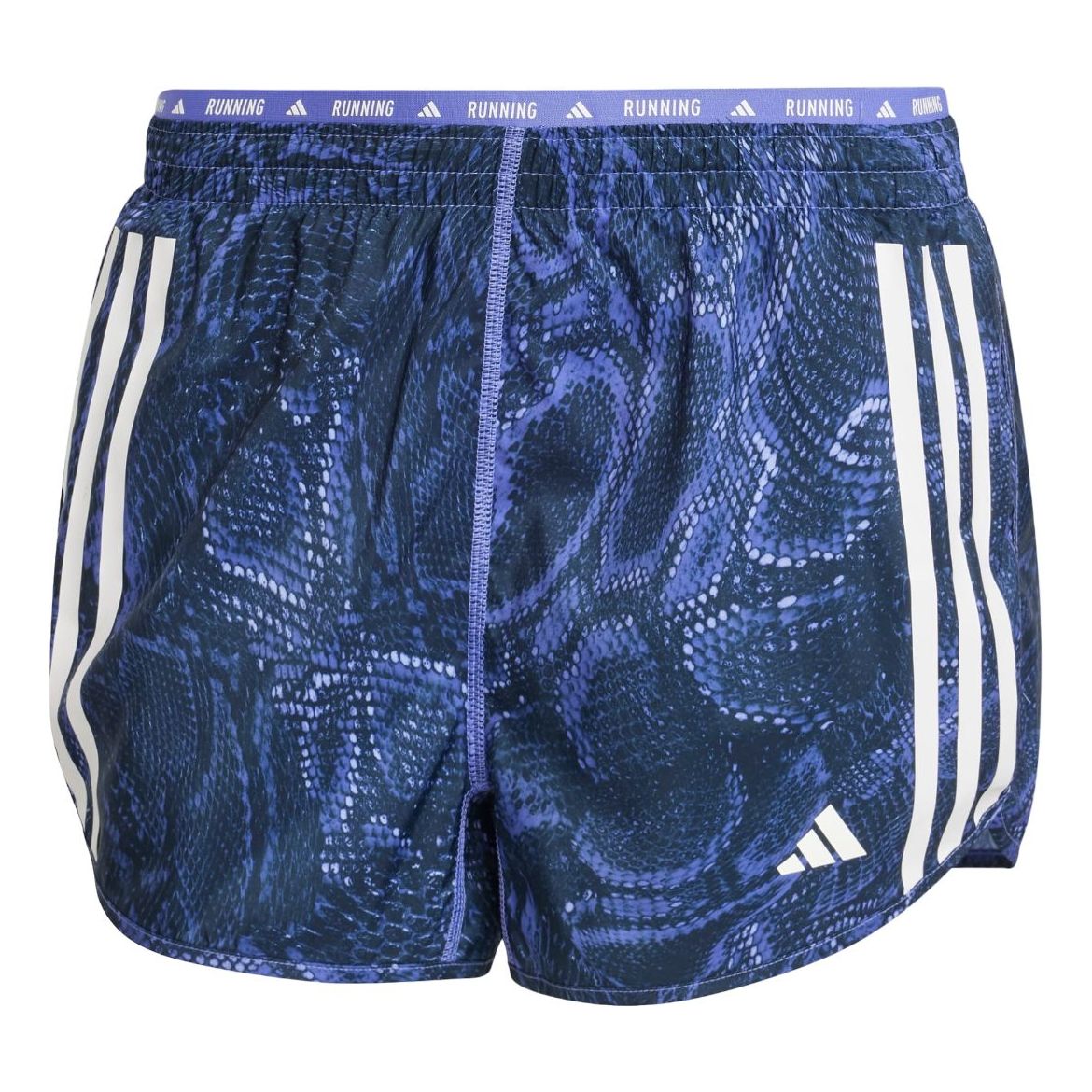 (WMNS) adidas Own the Run Excite Allover Print AEROREADY Shorts Asia Sizing 'Semi Cobalt Blue' IV9988