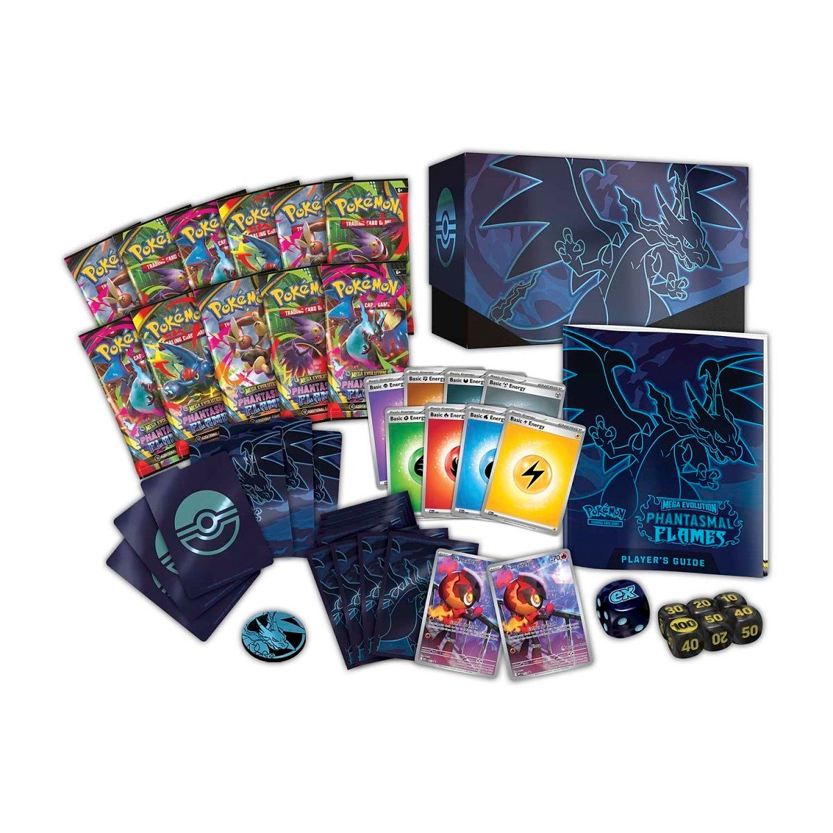Pokemon Card Eng. 2025 Pokemon ME02: Phantasmal Flames Pokemon Center Exclusive Elite Trainer Box 10-10186-109
