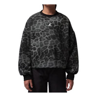 (GS) Air Jordan Perform Sport Dri-FIT Printed Crew 'Black' 45F584-023