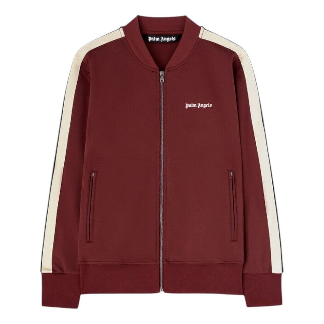 Palm Angels Classic Logo Bomber Track Jacket 'Burgundy' PMBD061S25FAB0012803