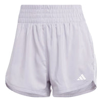 (WMNS) adidas Pacer Training 3-Stripes Woven High-Rise Shorts 'Grey White' IX1064