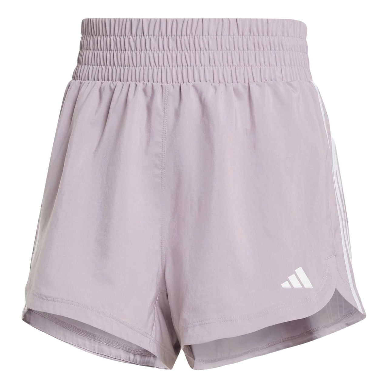 (WMNS) adidas Pacer Training 3-Stripes Woven High-Rise Shorts Asia Sizing 'Light Purple' IS2170