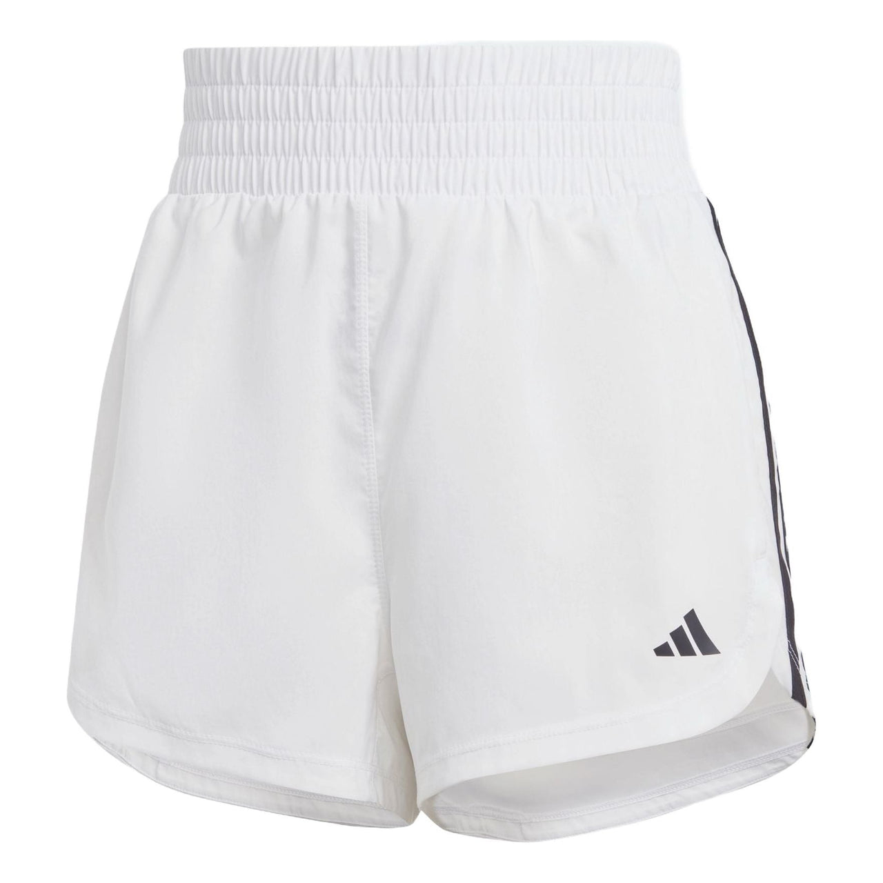 (WMNS) adidas Pacer Training 3-Stripes Woven High-Rise Shorts Asia Sizing 'White Black' IS2171