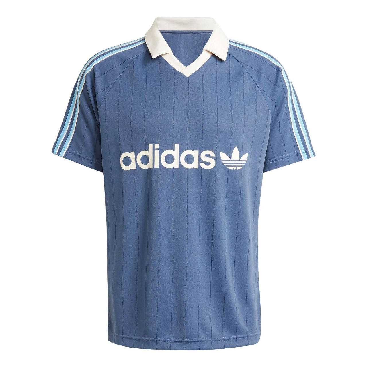 adidas Pinstripe Jersey Asia Sizing 'Blue' IU0199
