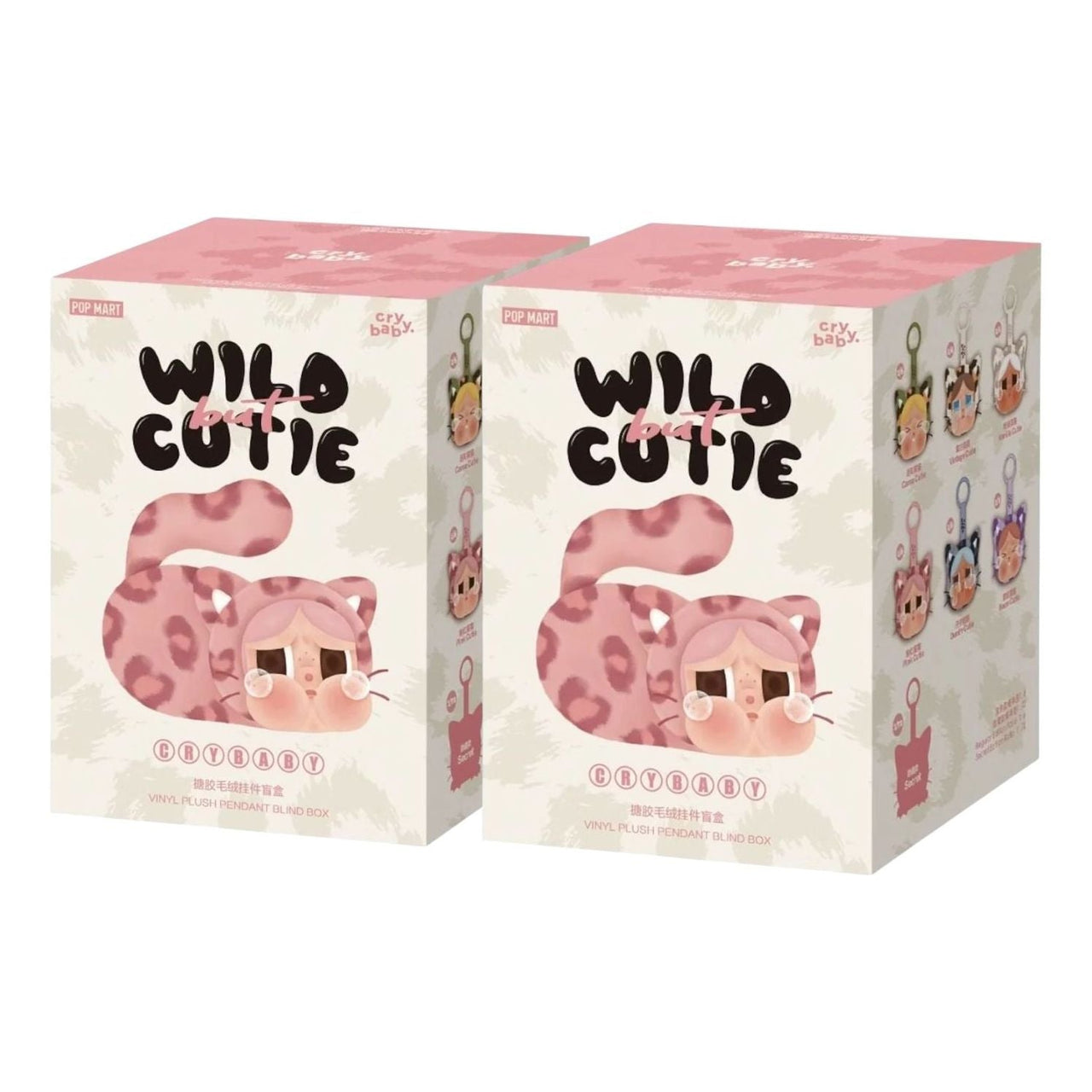 Pop Mart CryBaby Wild but Cutie Vinyl Plush Pendant Sealed Case (2 Blind Boxes) PPMT-2505-0012-859929259