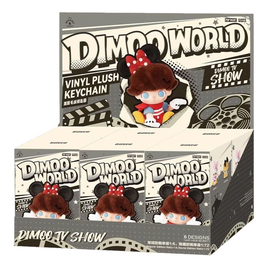 Pop Mart Disney Dimoo World Vinyl Plush Pendant Sealed Case (6 Blind Boxes) PPMT-2503-0020