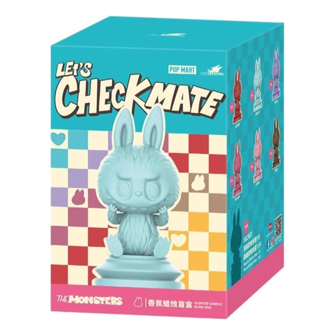 Pop Mart The Monsters Labubu Let's Checkmate Scented Candle Sealed Case (1 Blind Box) 6931571067861-1B