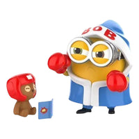 Pop Mart Minions Bedtime Stories by Bob and Tim Figures 'Boxing Fundamentals' PPMT-2506-0027-885370001