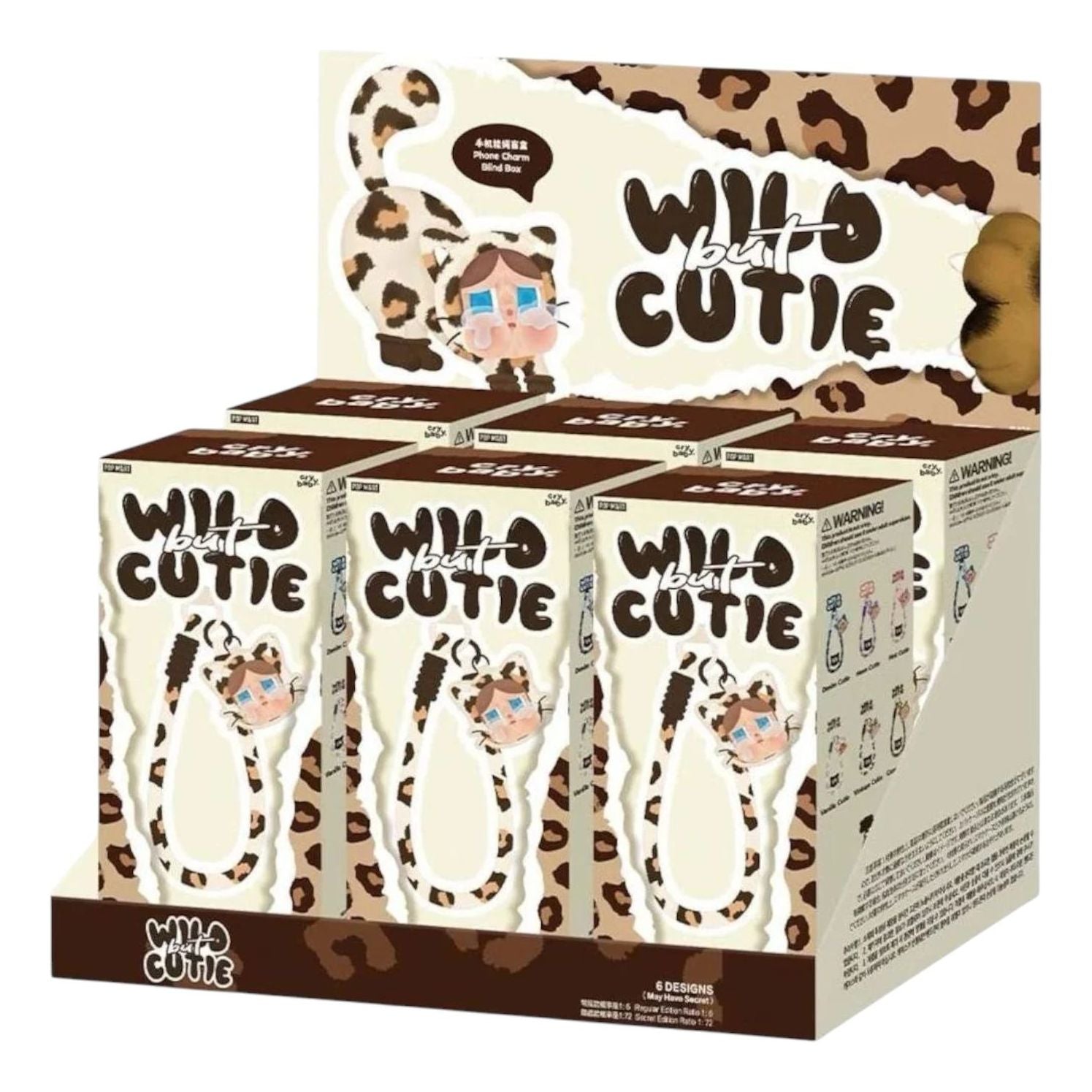 Pop Mart CryBaby Wild but Cutie Phone Charm Sealed Case (6 Blind Boxes) PPMT-2505-0011-859917779