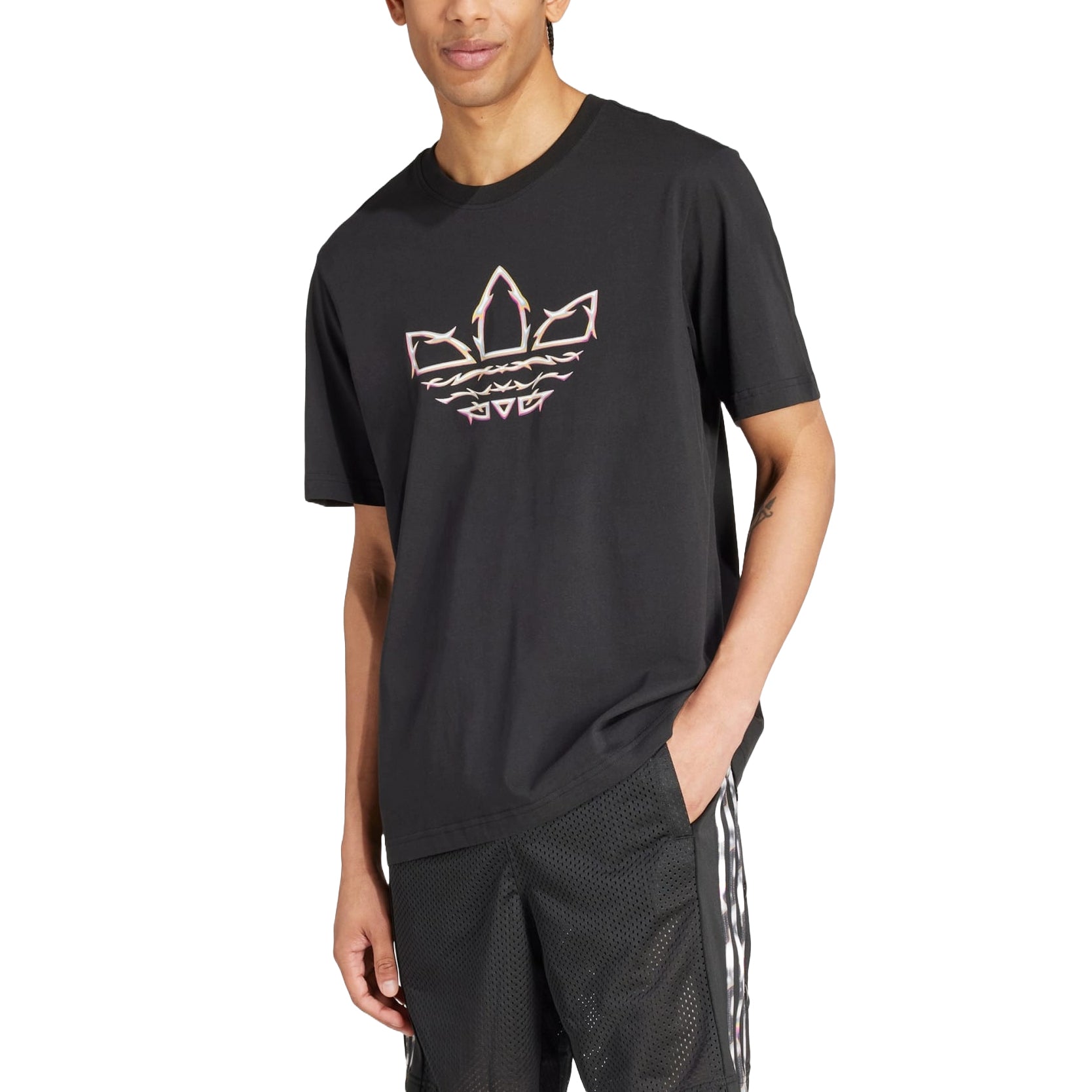adidas Pride Graphic T-shirt Asia Sizing 'Black' IZ4896