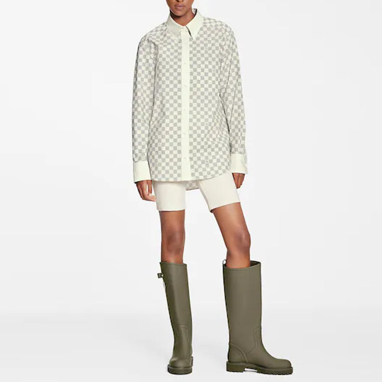 LOUIS VUITTON New Quarterly Products Of LV Shirts Women's Gray