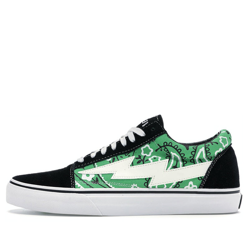Revenge X Storm Low Top 'Black Green Paisley' RS588977-006-GRNRAG