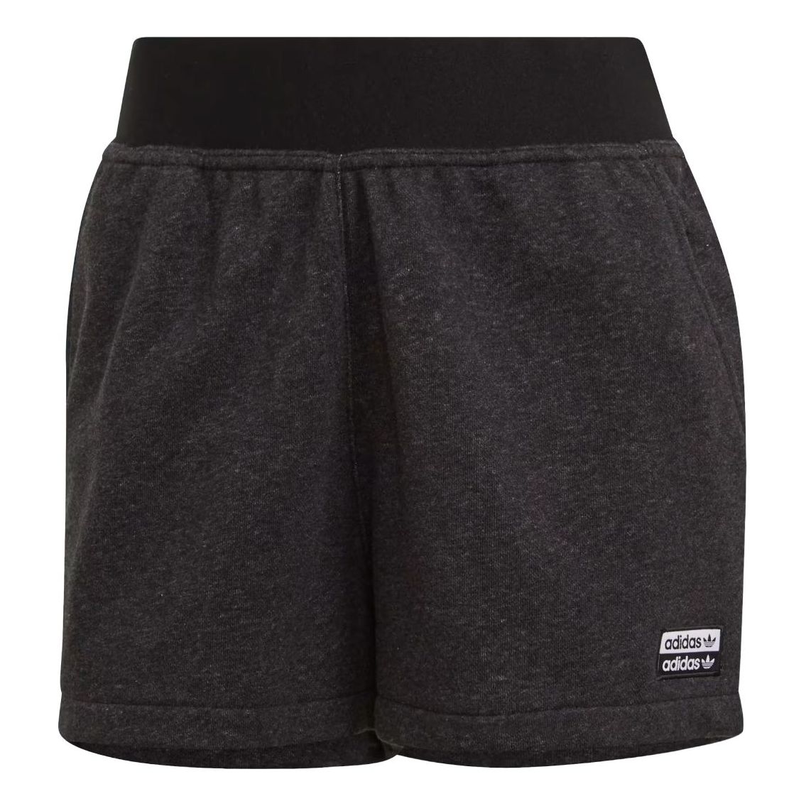 (WMNS) adidas R.Y.V. Shorts Asia Sizing 'Black Melange' GN4330