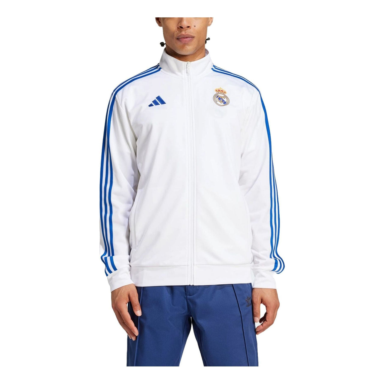 adidas Real Madrid DNA Track Jacket Asia Sizing 'White' IT3804