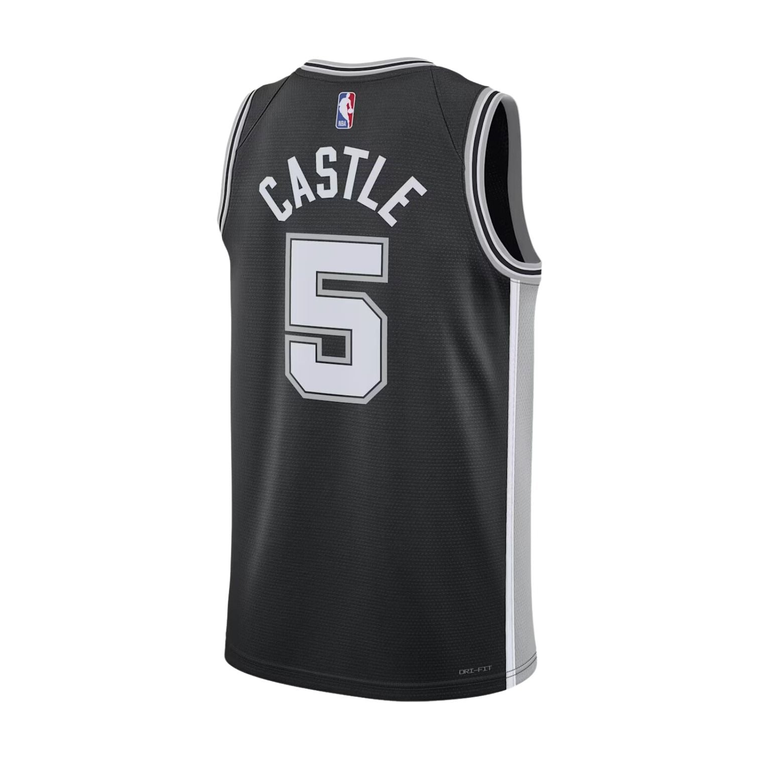 Nike Dri-FIT NBA Stephon Castle San Antonio Spurs Icon Edition Swingman Jersey 'Black' DN2022-017