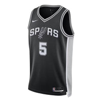 Nike Dri-FIT NBA Stephon Castle San Antonio Spurs Icon Edition Swingman Jersey 'Black' DN2022-017