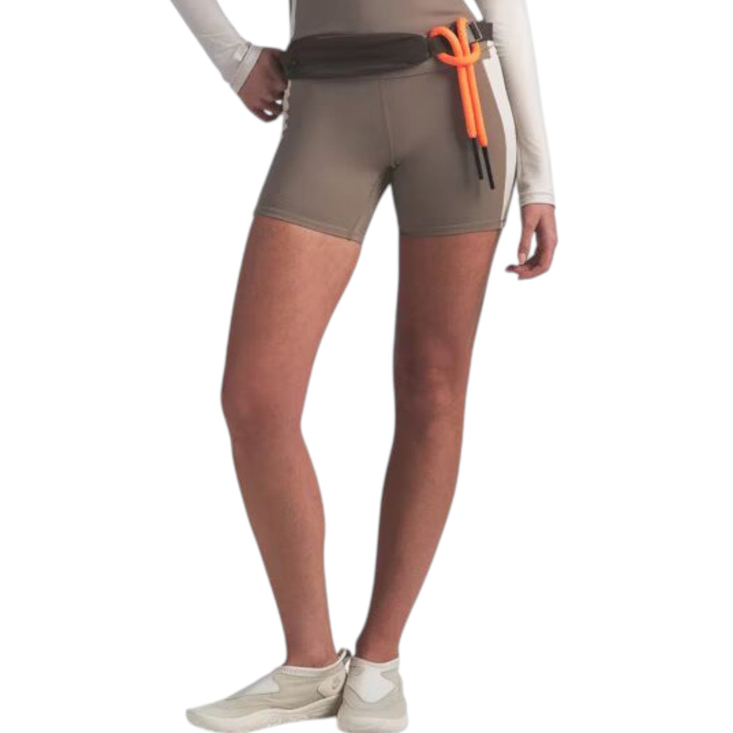 (WMNS) Nike x SKIMS Shine High-Waisted 5" Biker Shorts 'Truffle Stone' SHSHO9501W-TST