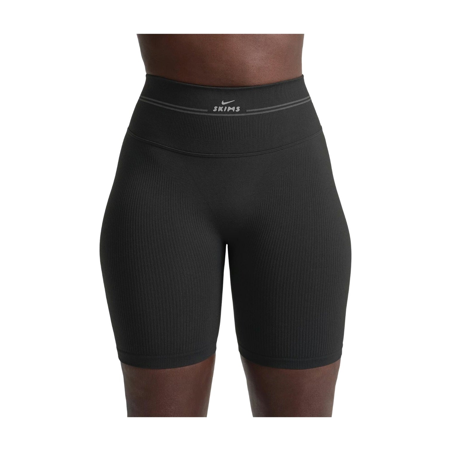 (WMNS) Nike x SKIMS Ribbed Seamless 5" Biker Short 'Obsidian' SHSHO9724W-OAR