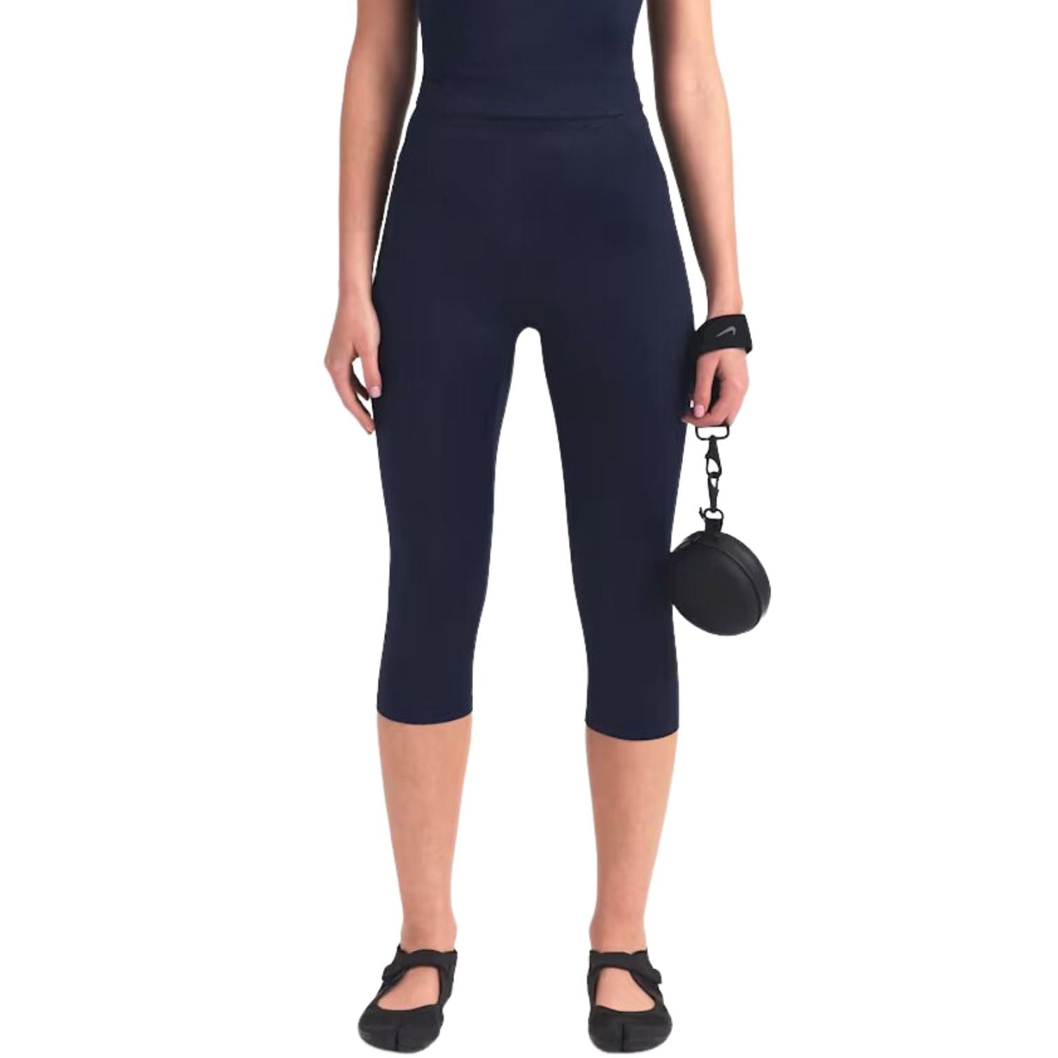(WMNS) Nike x SKIMS Shine High-Waisted 17" Leggings with Drawcord 'Navy' BOLEG7887W-NVY