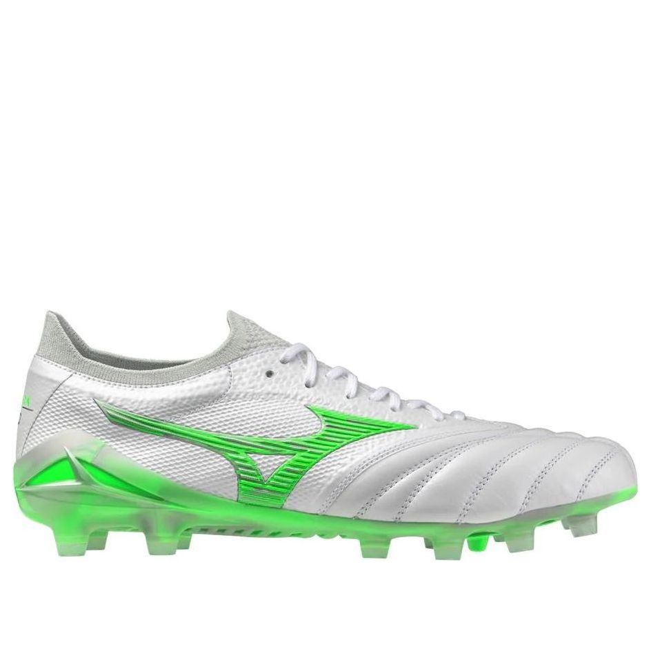 Mizuno Morelia Neo IV Beta Made in Japan FG 'Frontier Pack White Green Gecko' P1GA254037