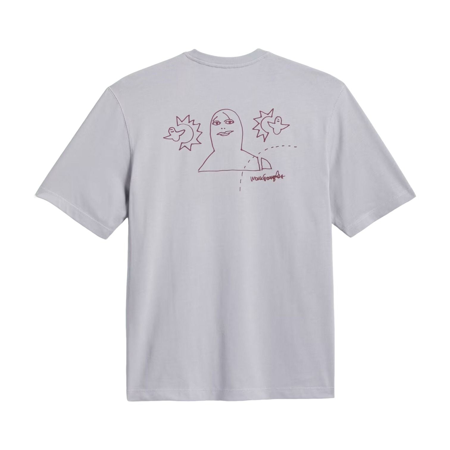 adidas Skateboarding x Mark Gonzales Not Amused T-Shirt Asia Sizng 'Halo Silver Shadow Red' KQ6268