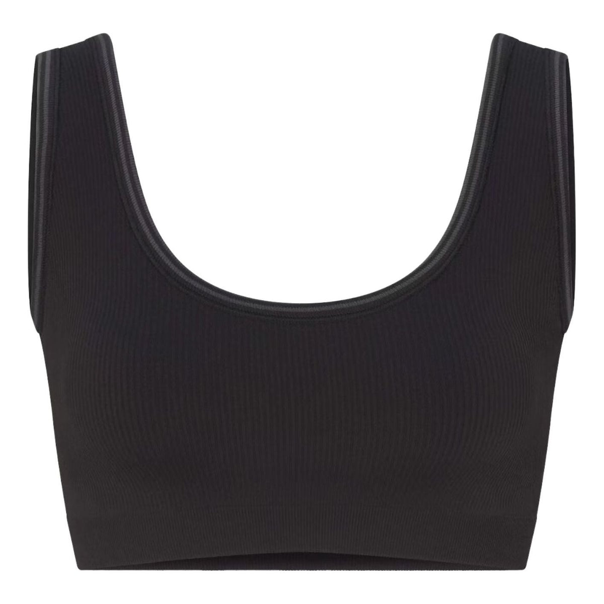 (WMNS) Nike x SKIMS Ribbed Seamless Scoop Bra 'Obsidian' BABRA9713W-OAR