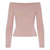 (WMNS) Nike x SKIMS Stretch Knit Long Sleeve Boatneck Top 'Himalayan' LSLSL10090W-HIM