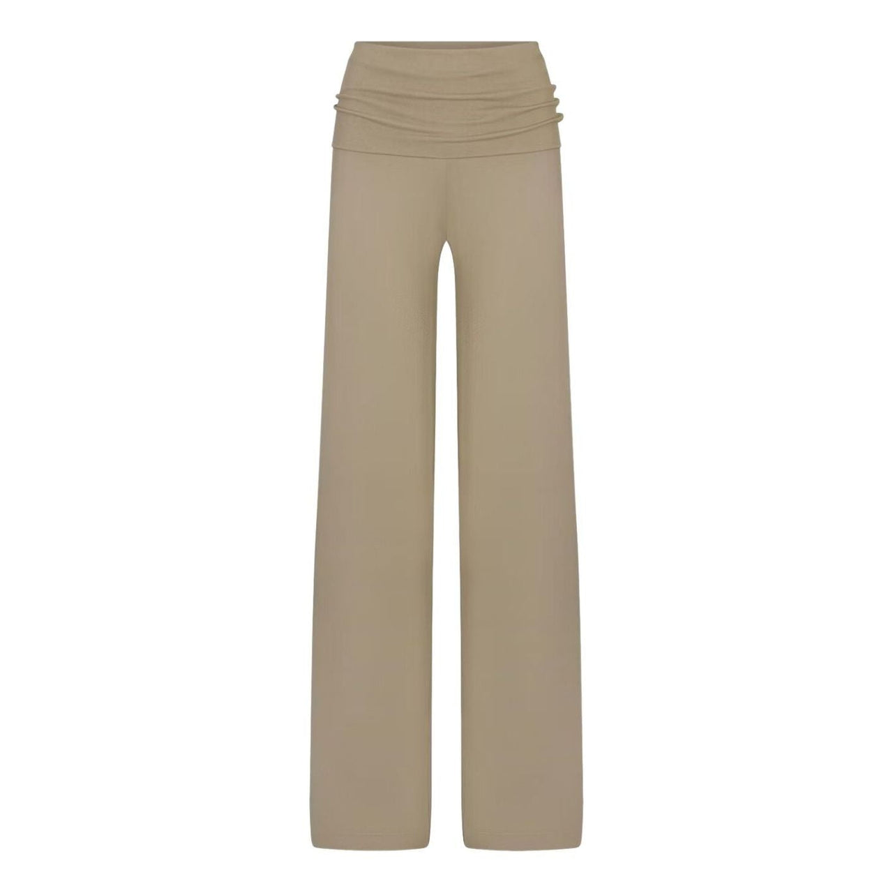 (WMNS) Nike x SKIMS Stretch Knit Foldover Wide Leg Pant 'Dune' PTLEG10176W-DNE