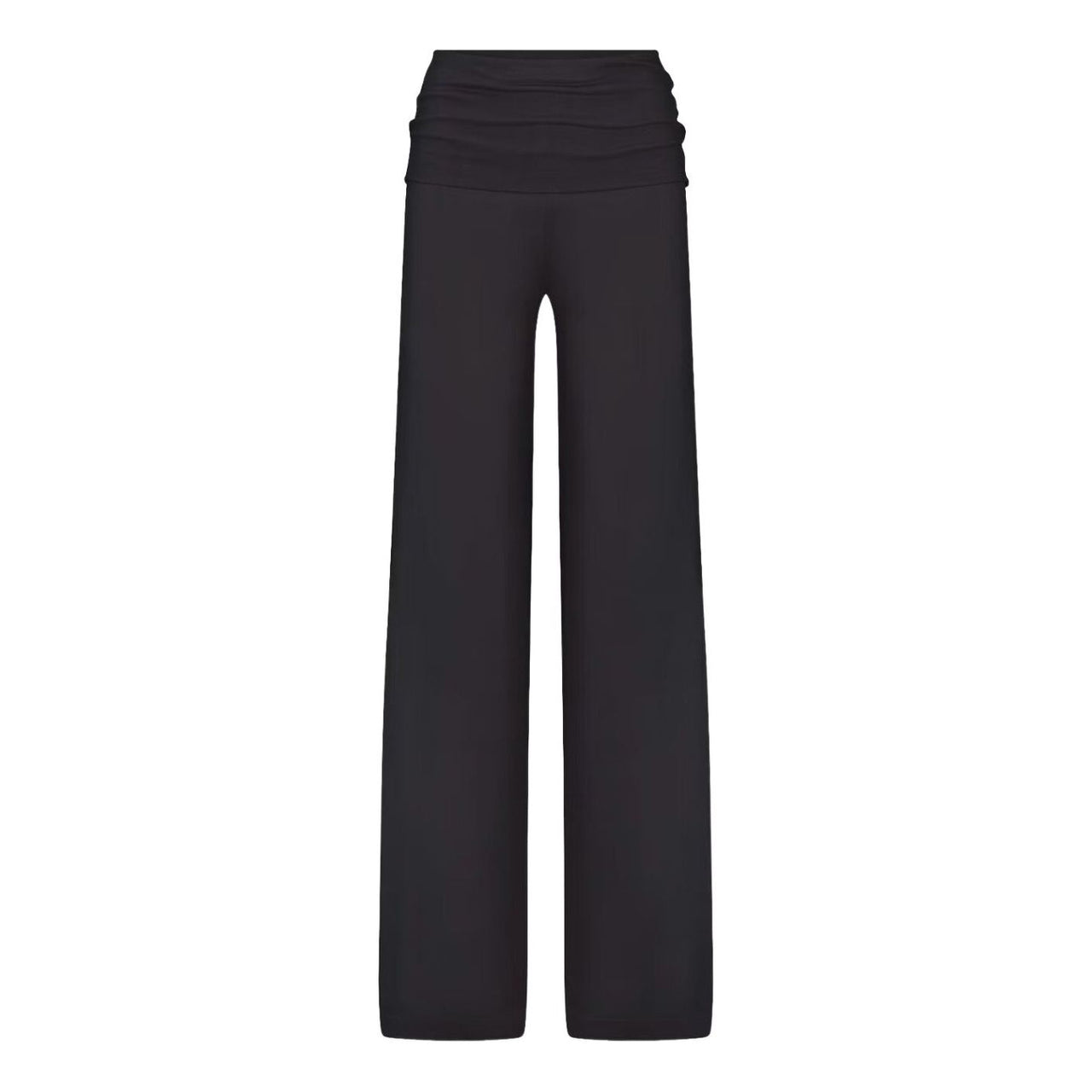 (WMNS) Nike x SKIMS Stretch Knit Foldover Wide Leg Pant 'Obsidian' PTLEG10176W-OBD