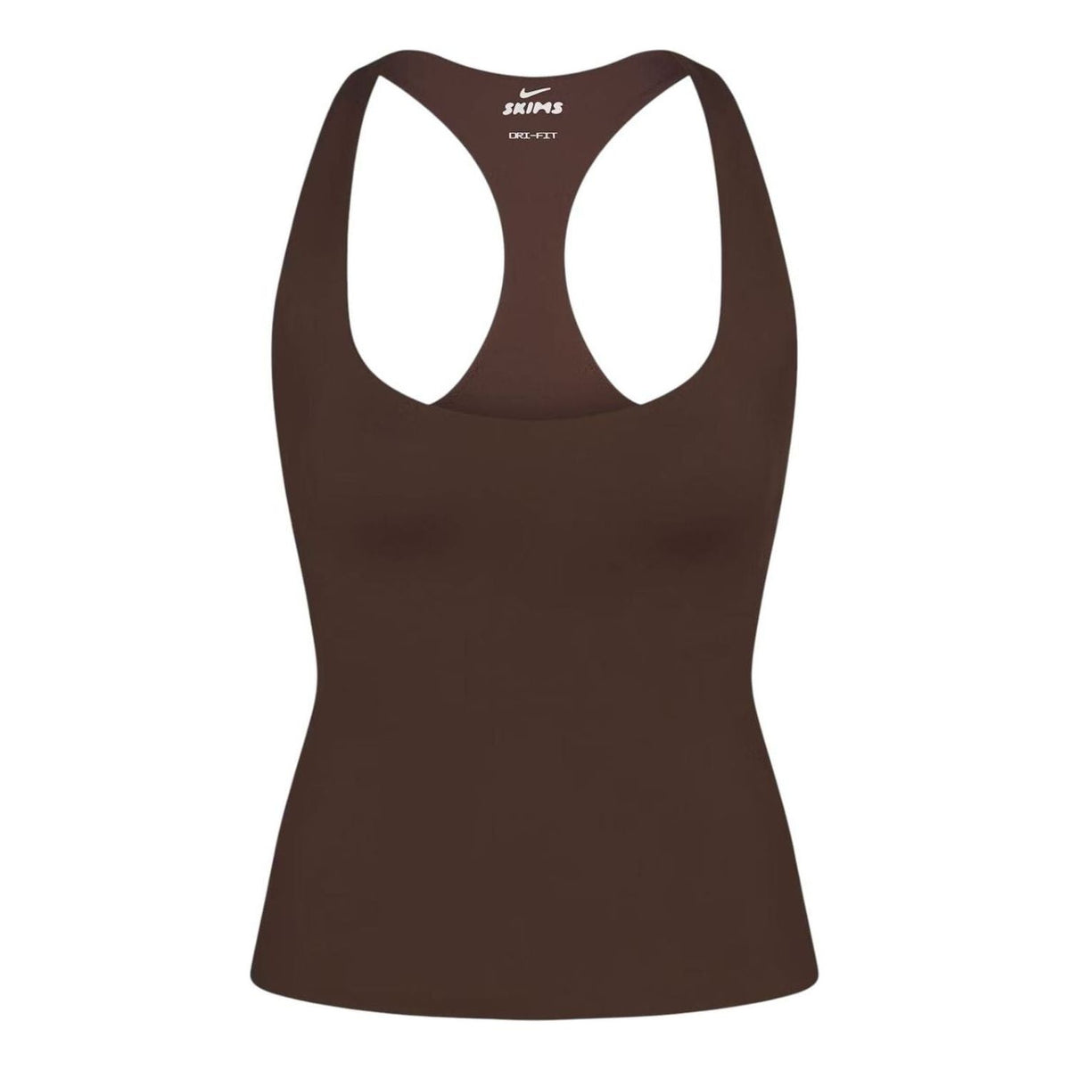 (WMNS) Nike x SKIMS Matte Racerback Tank 'Dark Sepia' TPTNK7383W-DSP