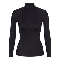 (WMNS) Nike x SKIMS Shine Long-Sleeve Half-Zip Top 'Obsidian' TPZUP7350W-OBD