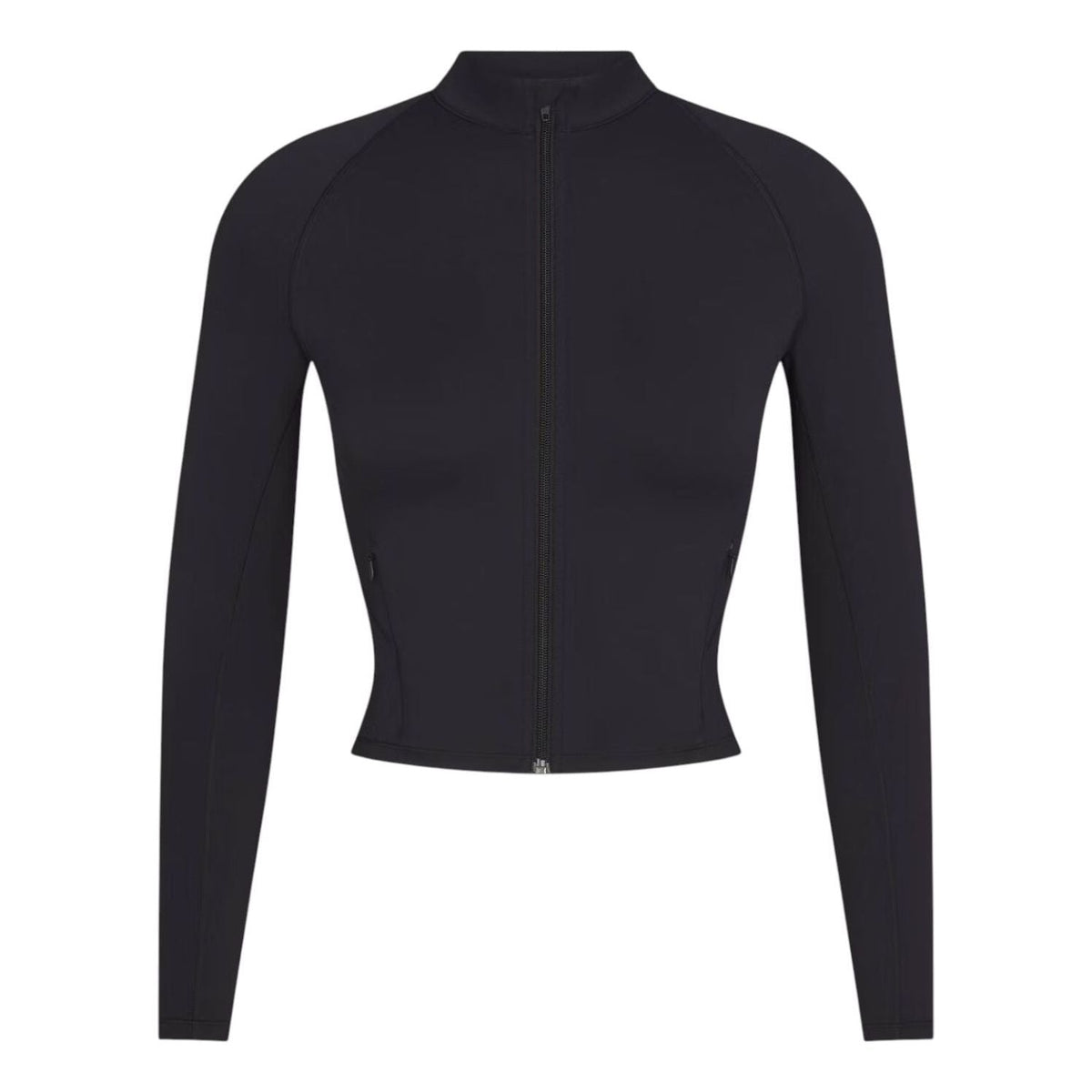 (WMNS) NikeSKIMS Matte Mock-Neck Full-Zip Jacket 'Obsidian' ZUZUP8315W-OBD