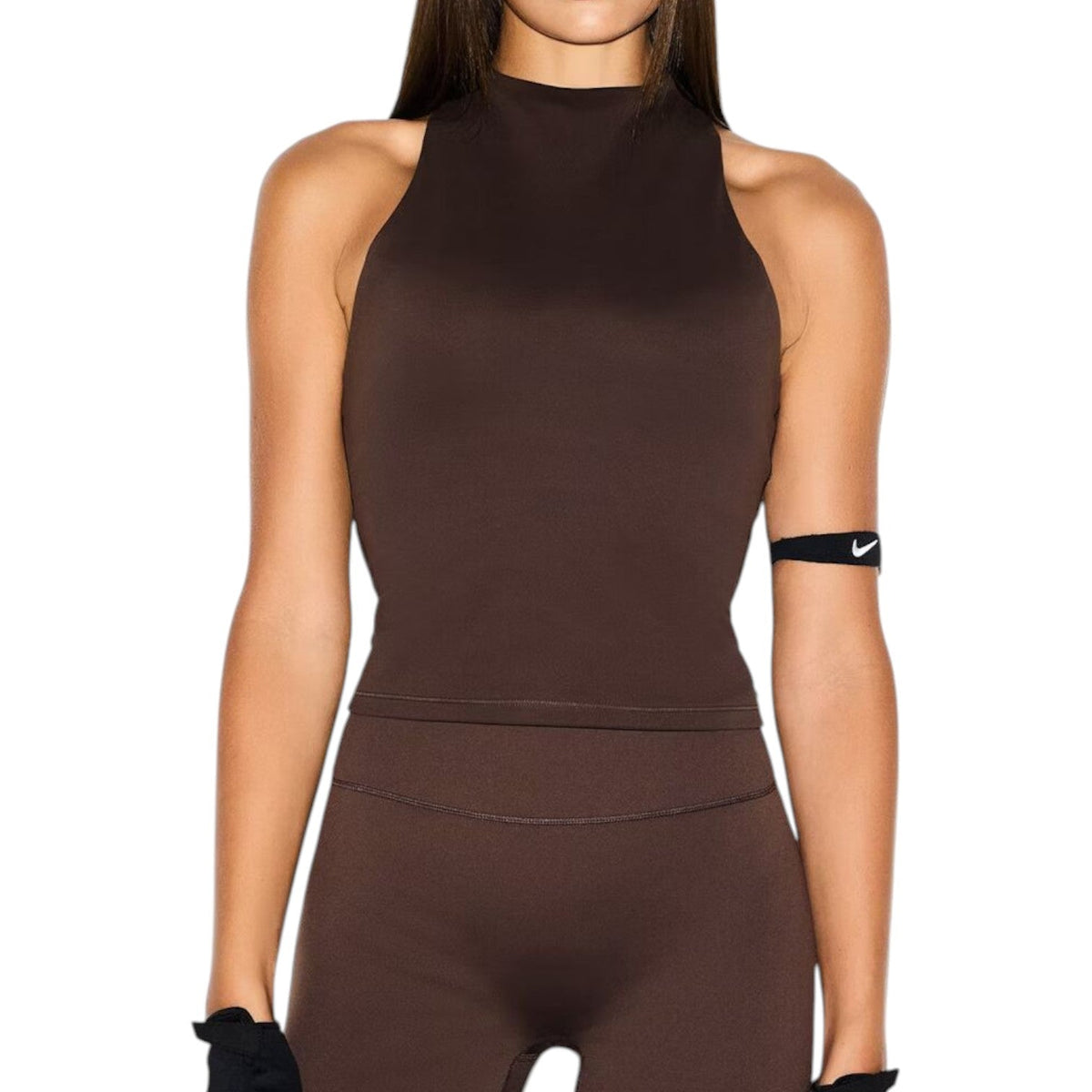 (WMNS) Nike x SKIMS Matte Racerback Tank 'Dark Sepia' SLSLS8353W-DSP