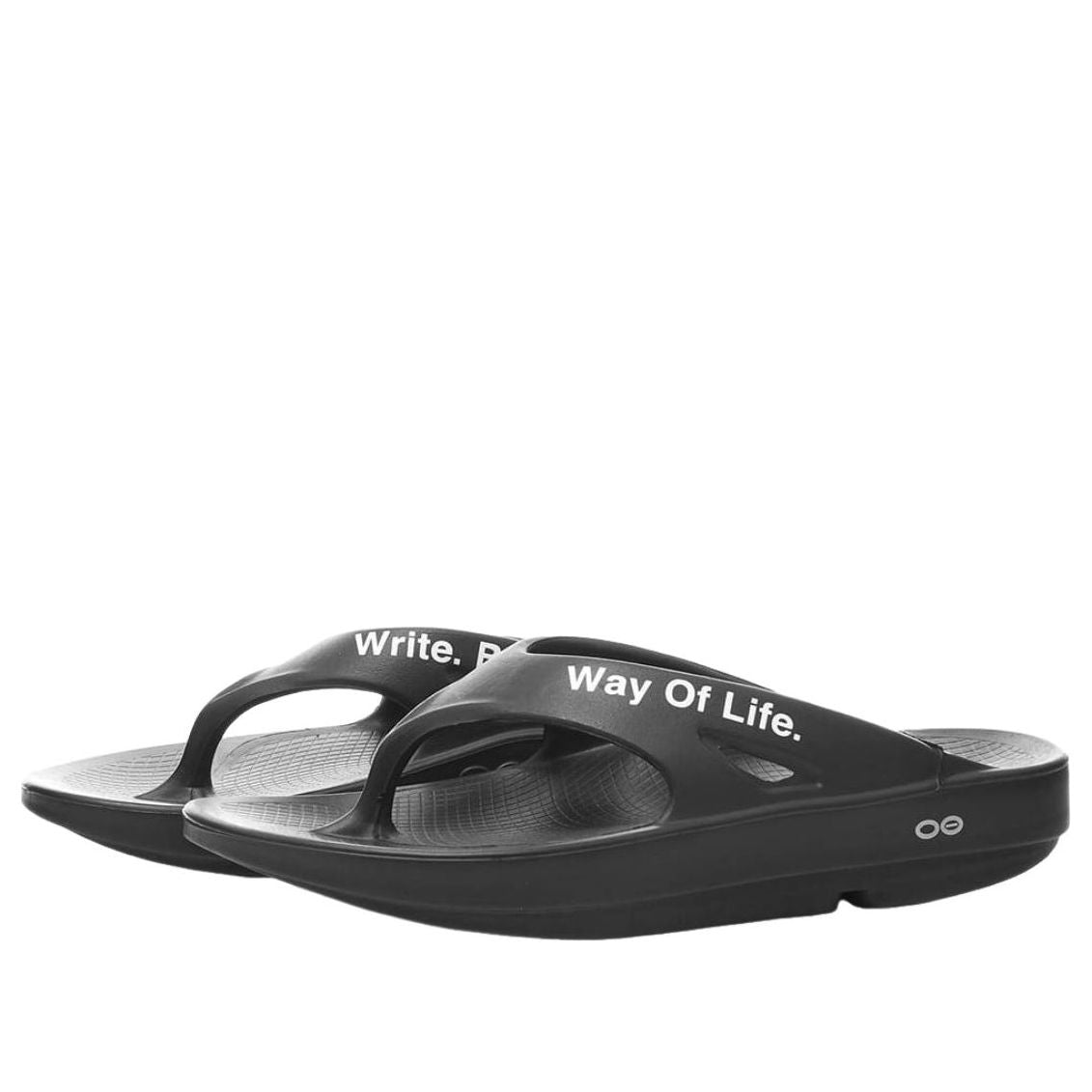 Oofos x Takahiromiyashita The Soloist Way Of Life Flip-Flop 'Black White'	 SOF-0012SS22