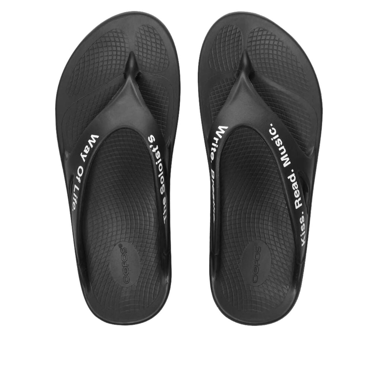 Oofos x Takahiromiyashita The Soloist Way Of Life Flip-Flop 'Black White'	 SOF-0012SS22