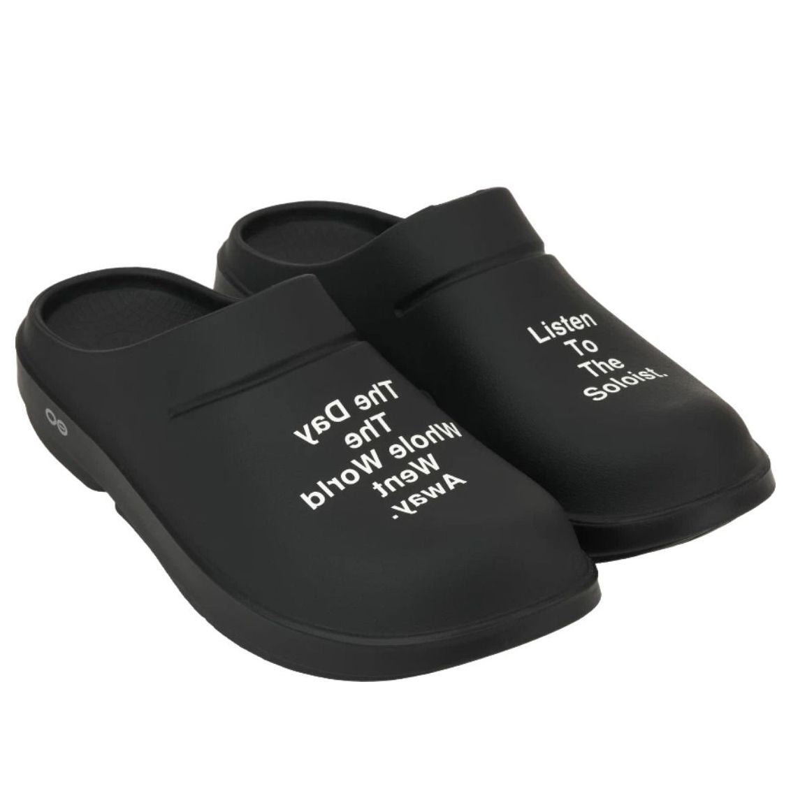 Oofos x Takahiromiyashita The Soloist Listen to The Soloist Clog 'Black' SOF-0017SS23