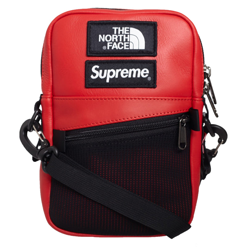 Supreme x The North Face Leather Shoulder Bag SP-FW18B7-RD