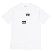 Supreme x COMME des GARCONS CDG Shirt Split Box Logo Tee 'White Black' SP-FW18KN2-WH