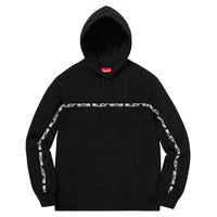 Supreme Text Stripe Hooded Sweatshirt SP-FW18SW43-BK