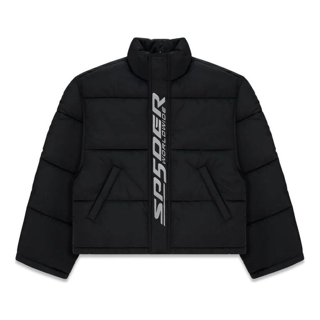 SP5DER Trackhawk Puffer Jacket 'Black' JA003FW25BLK