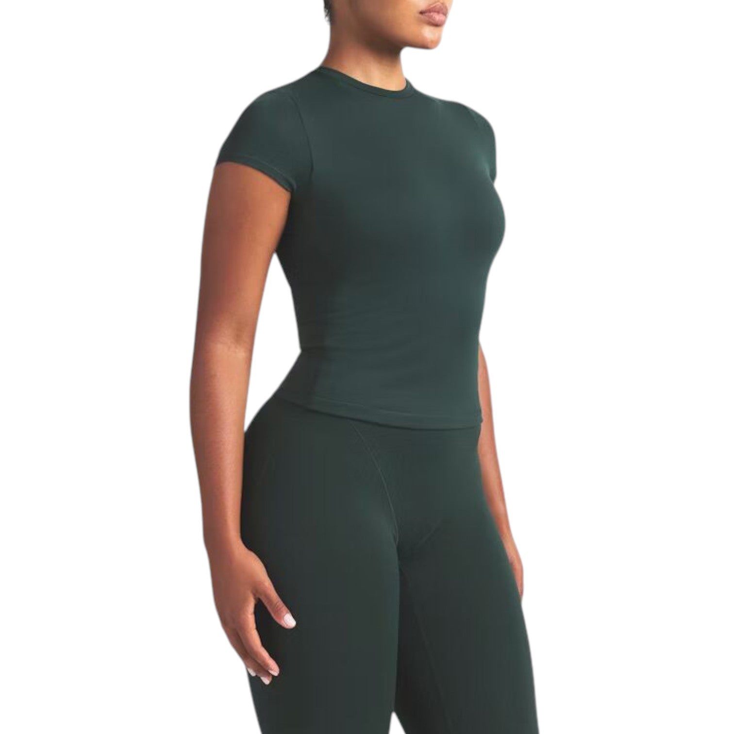 (WMNS) Nike x SKIMS Matte Padded Baby T-Shirt 'Dark Teal' SSSSL9487W-DKT