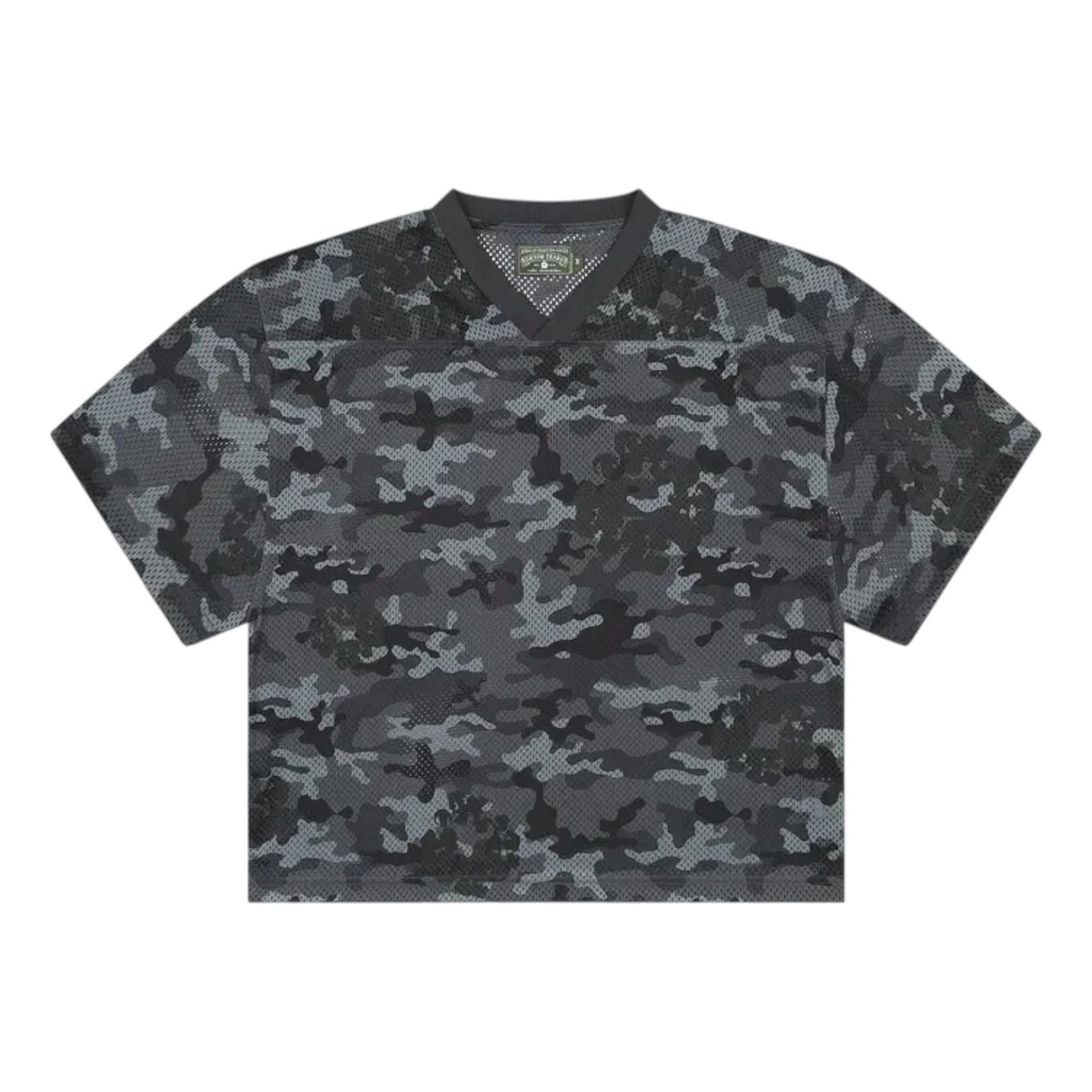 Denim Tears Camo Cotton Wreath Mesh Football Top Black 'Black Camo' SS25TKJ12312163