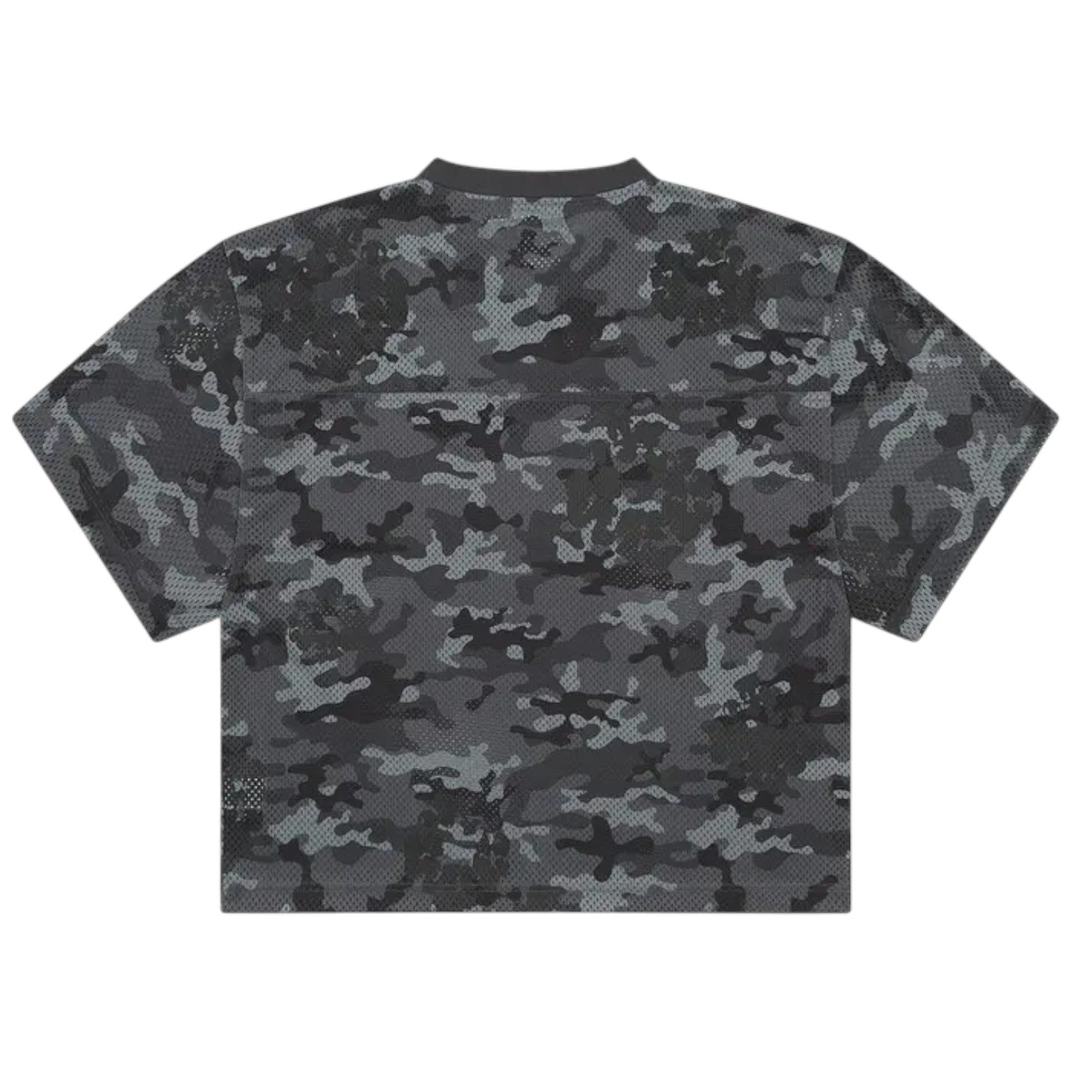 Denim Tears Camo Cotton Wreath Mesh Football Top Black 'Black Camo' SS25TKJ12312163