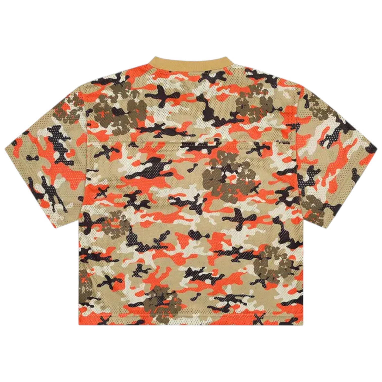 Denim Tears Camo Cotton Wreath Mesh Football Top 'Brown' SS25TKJ12312164